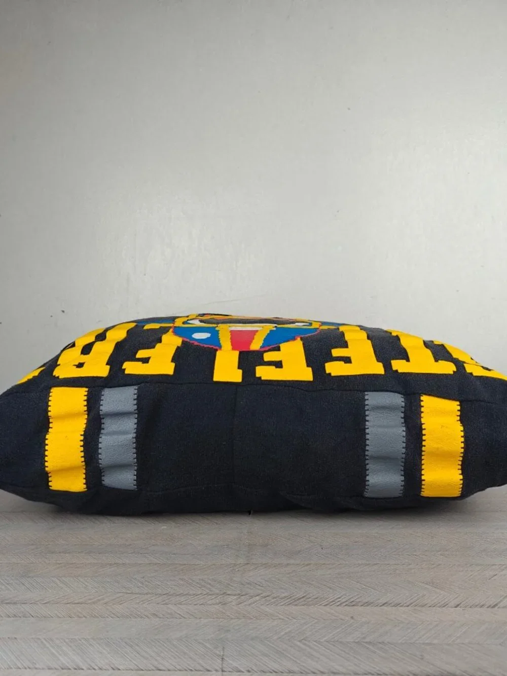 Vintage NFLP Pittsburgh Steelers Throw Pillow1989 Retro Video Game Style Graphic